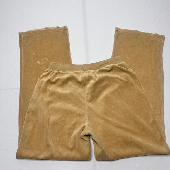Dessert Tangerine Vintage Size Small Velour Full Length Flared Light Sweats - Picture 3 of 5